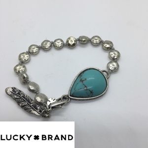 Lucky Brand | Turquoise & Silver Bracelet